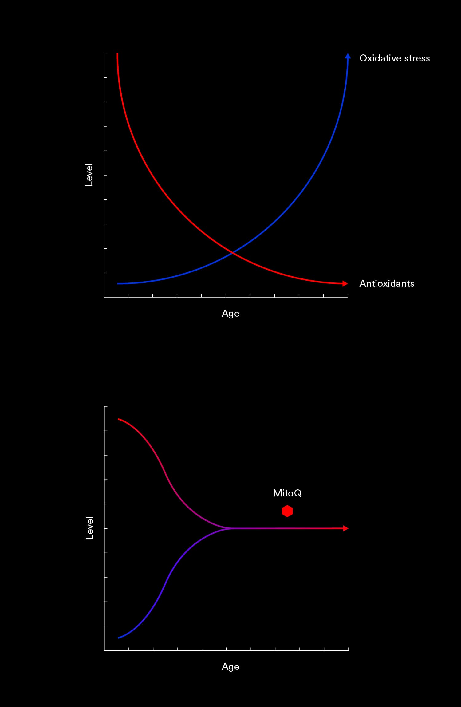 Graph of antioxidants declining