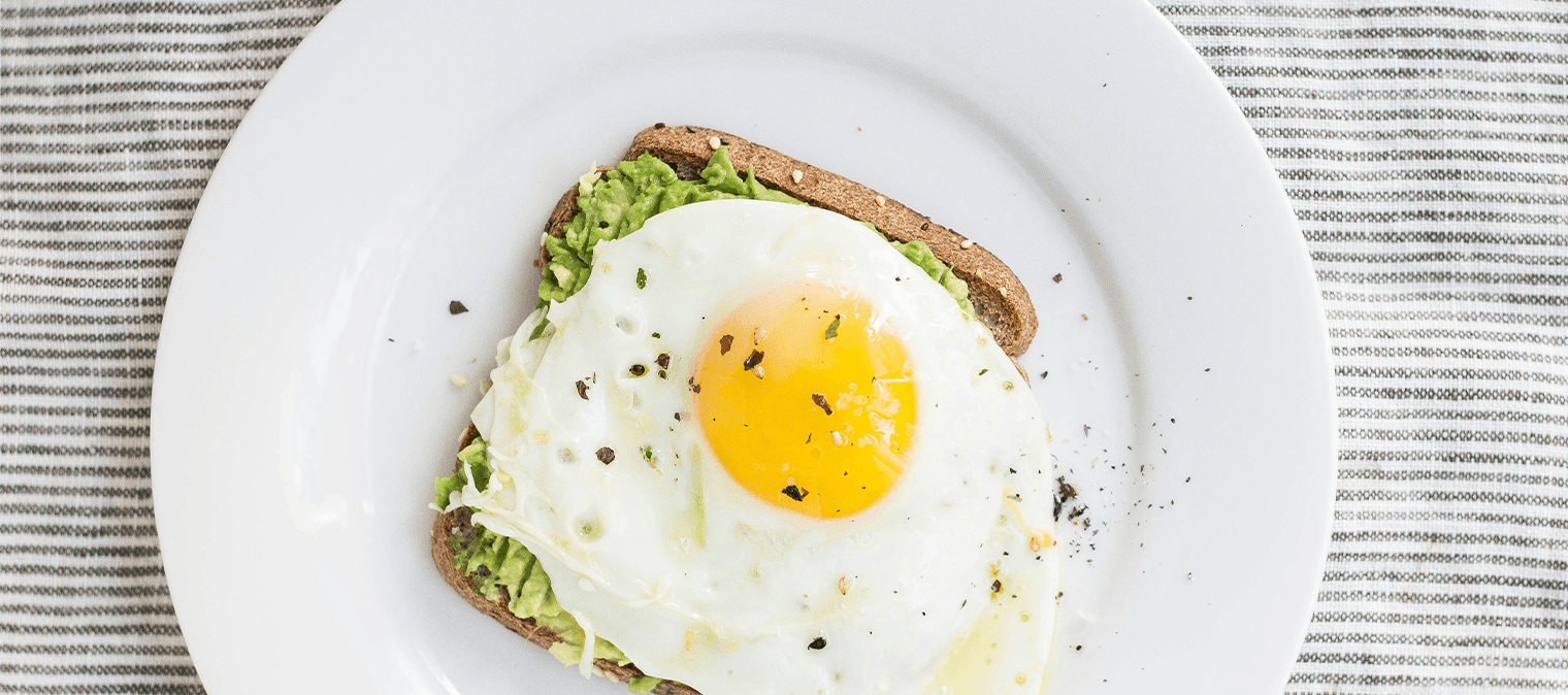 Egg and avocado on toast